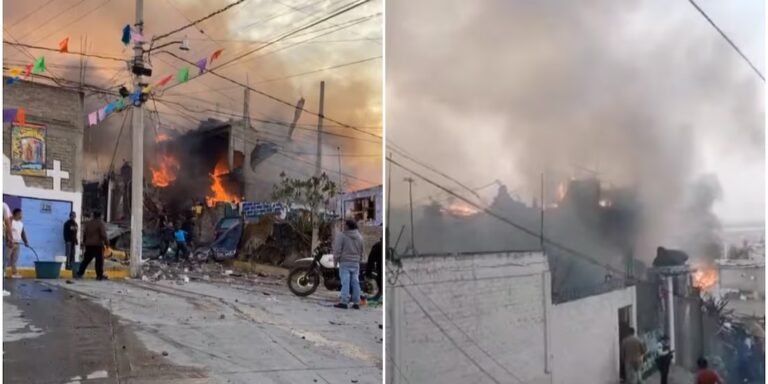 Explosión en taller clandestino de cohetes deja un muerto y cinco heridos en Chimalhuacán