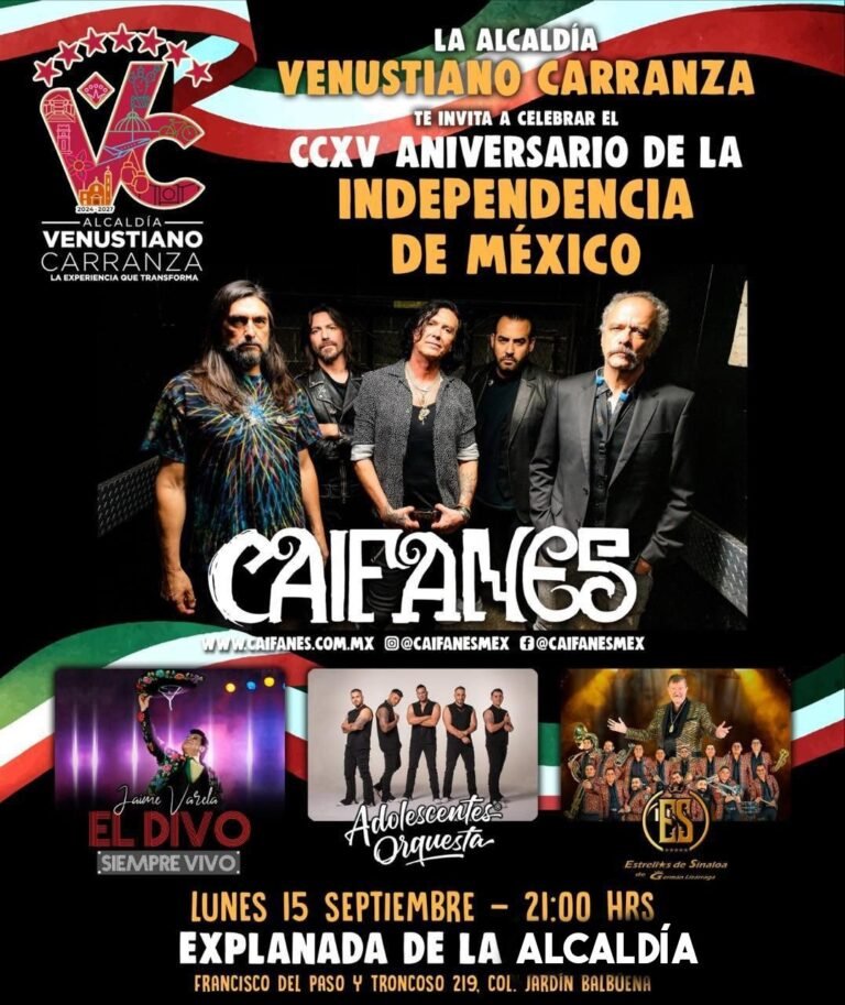Caifanes gratis este 15 de septiembre en CDMX