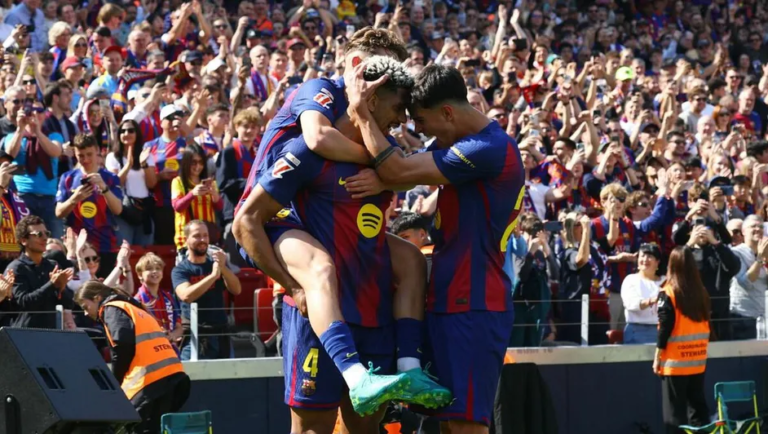 Barcelona vence 1-0 al Rayo Vallecano y se mantiene como líder de LaLiga