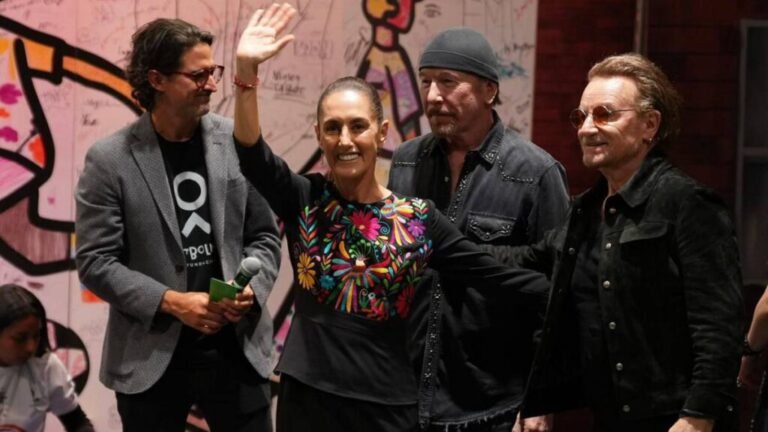 Sheinbaum y U2 se reúnen