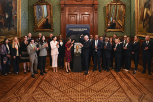Sheinbaum recibe a Gianni Infantino en Palacio Nacional