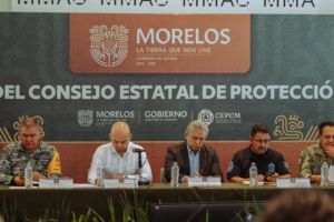 Urióstegui participa en sesión extraordinaria del Consejo Estatal de Protección Civil en Morelos
