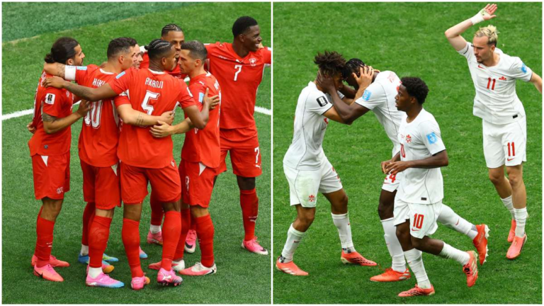 Suiza asegura el liderato del Grupo B tras vencer 2-1 a Canadá