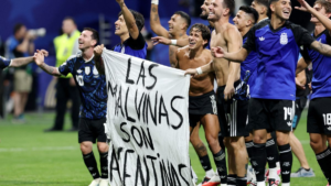 Argentina celebra triunfo ante Inglaterra con mensaje sobre Malvinas
