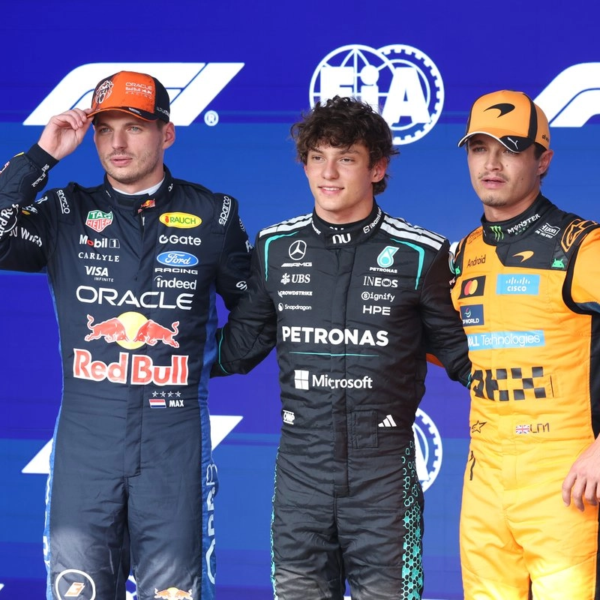 Kimi Antonelli logra la pole en Bélgica; Checo Pérez saldrá último