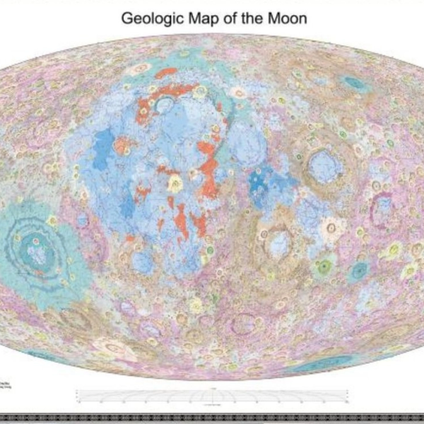 China presenta un nuevo mapa geológico de la Luna con más de 13 mil cráteres