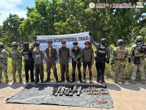 Aseguran explosivos, armas y droga en Chihuahua y Sinaloa