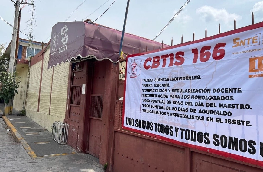 Maestros de bachillerato paran labores en Morelos