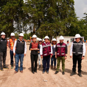 Sheinbaum supervisa avances de planta potabilizadora del Lago de Guadalupe