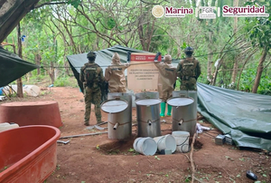 Ejército localiza laboratorio clandestino de metanfetamina en Guerrero