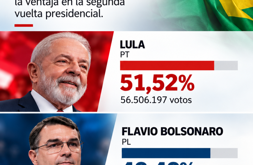 Lula amplía ventaja sobre Bolsonaro con más del 90% de votos contabilizados