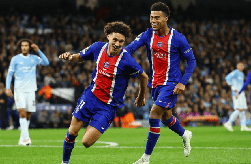 PSG vence 4-2 al Manchester City en el Etihad y mantiene su invicto en Champions