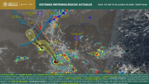 Huracán Trudy alcanza categoría 1 frente a las costas de Guerrero y Oaxaca