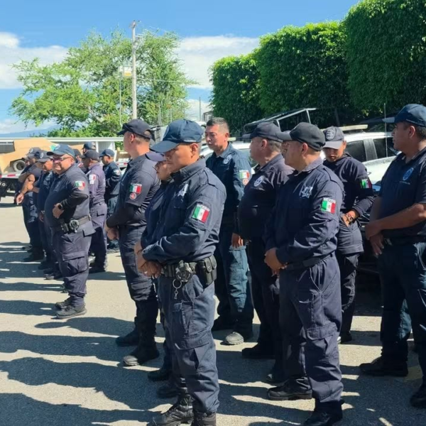 Policías de Temixco se van a paro para exigir homologación salarial en Morelos
