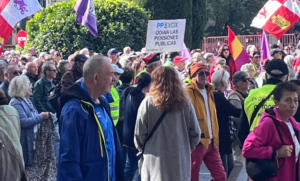 Miles de jubilados marchan en Madrid para exigir pensiones dignas