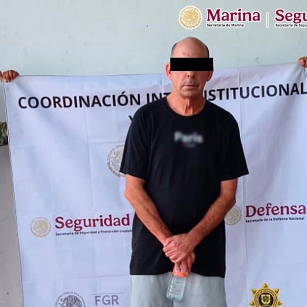 Detienen en Mérida a estadounidense buscado por cuatro órdenes de aprehensión