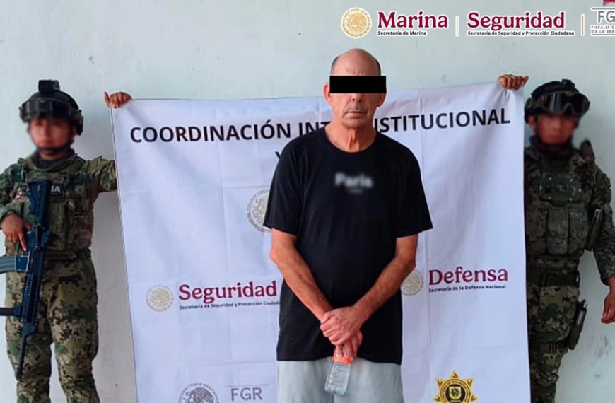 Detienen en Mérida a estadounidense buscado por cuatro órdenes de aprehensión