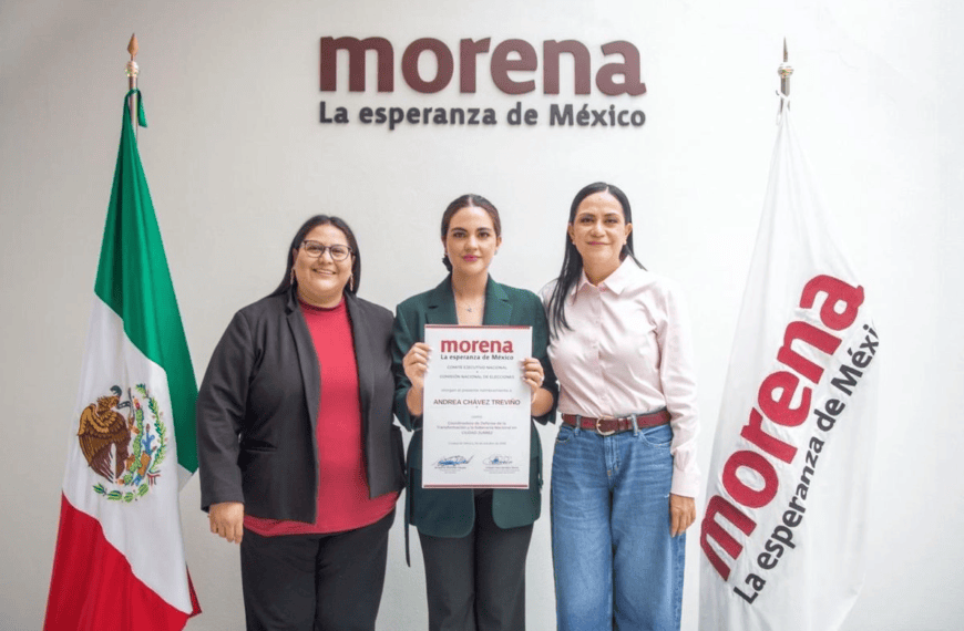 Morena designa a Andrea Chávez como coordinadora en Ciudad Juárez
