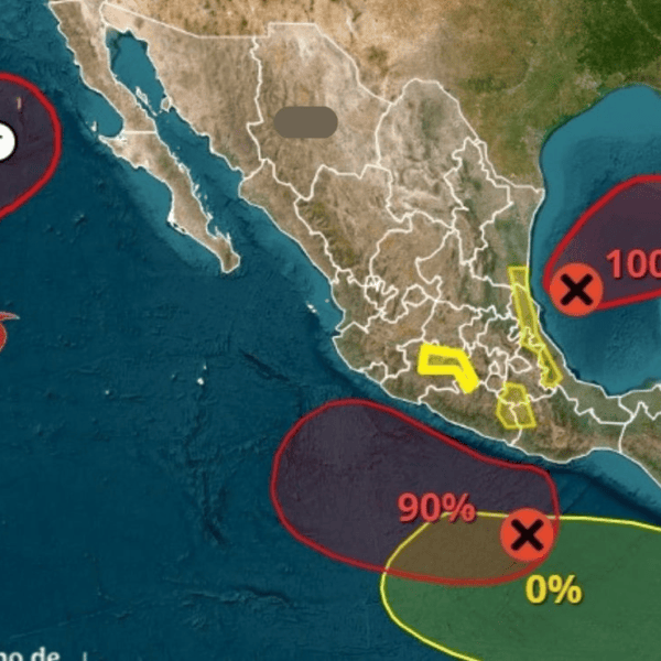 Dos sistemas de baja presión amenazan con convertirse en ciclones tropicales