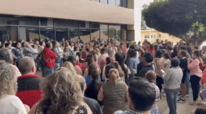 Trabajadores del IEBEM protestan contra nombramiento de Carlos Franco Ruiz