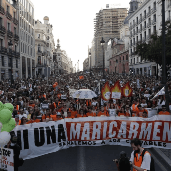 Más de 20 mil personas marchan en Madrid tras la muerte de Maricarmen Abascal