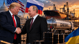 Rusia permite exportar 500 mil toneladas de diésel tras acuerdo entre Putin y Trump